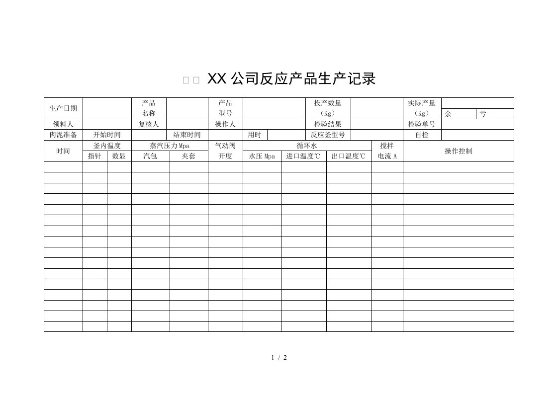 公司产品及原材料入库明细表