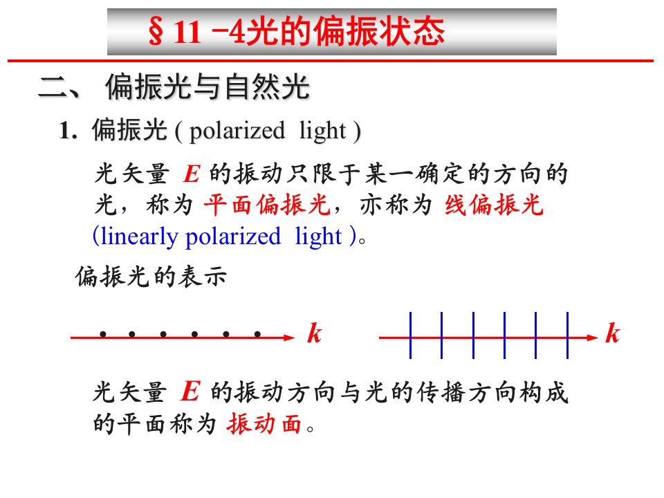 光的偏振状态11-4