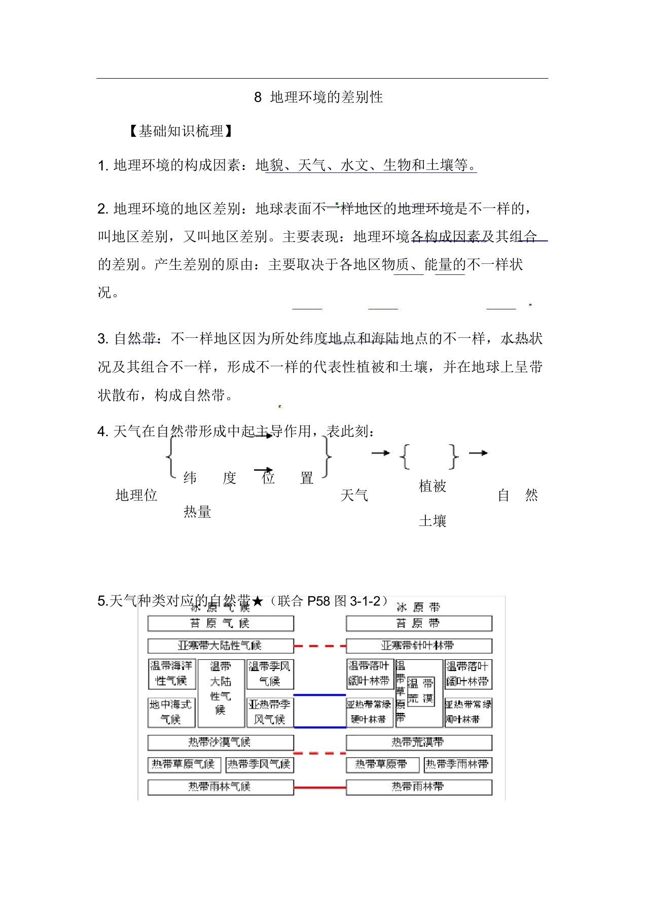 高考地理基础知识梳理导学案18