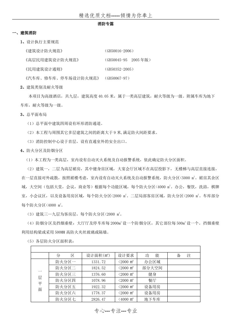 五星级酒店设计-消防专篇(共8页)