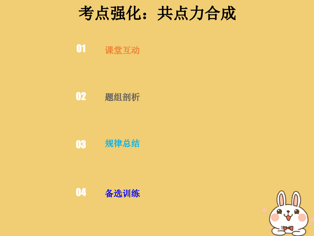 高考物理总复习相互作用2-2-1考点强化共点力的合成省公开课一等奖百校联赛赛课微课获奖PPT课件