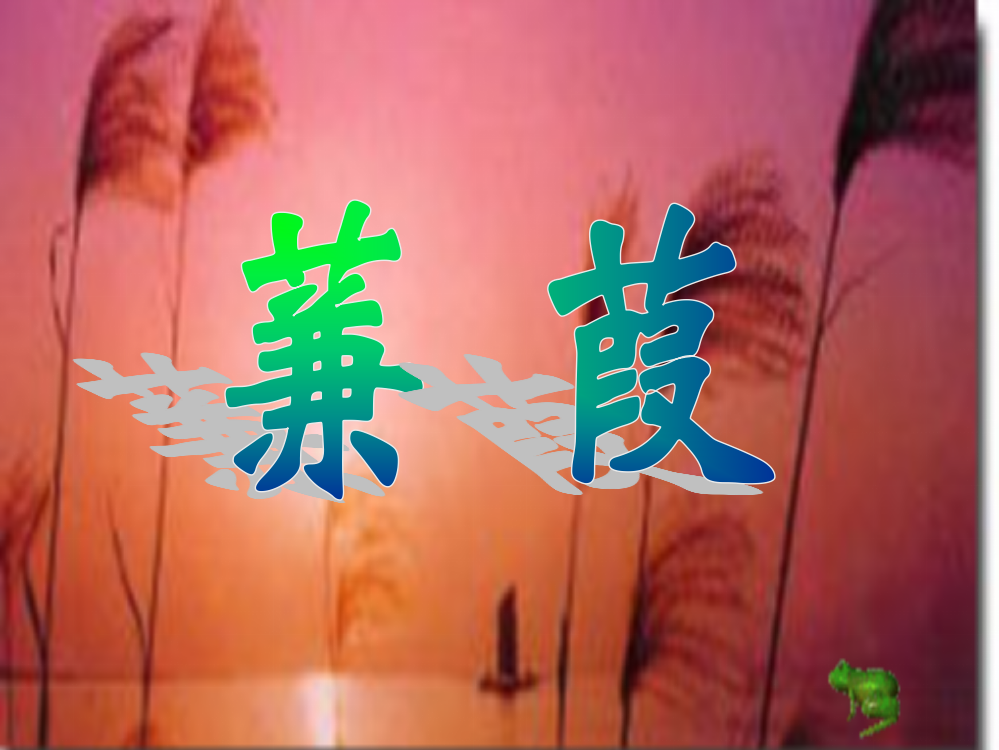 12.《蒹葭》PPT课件