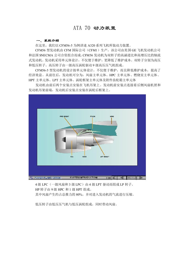 ATA70动力装置