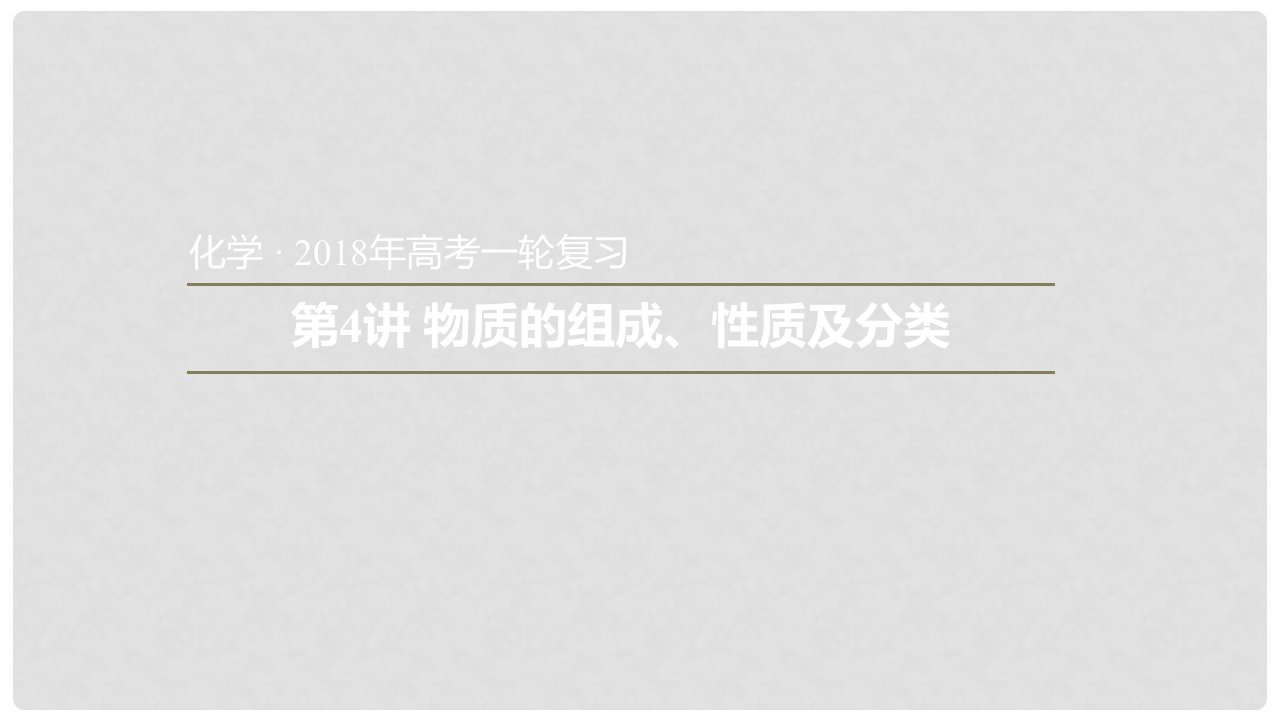 安徽省太和县高考化学一轮复习