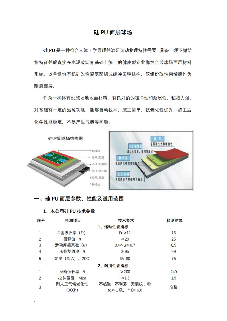 硅PU篮球场施工方案