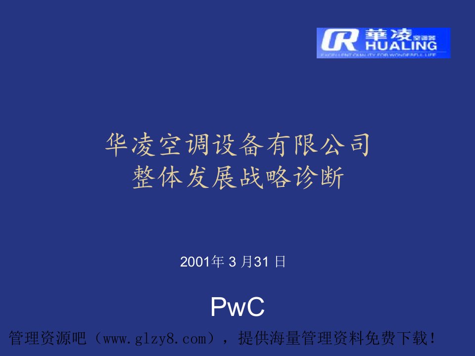 196普华永道给华凌空调的战略诊断