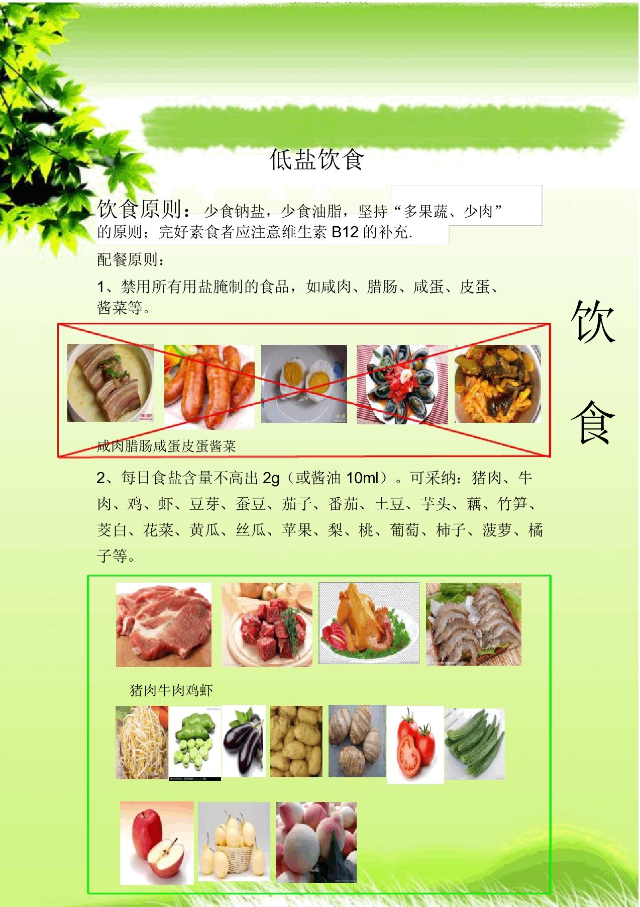 护理饮食宣教详解