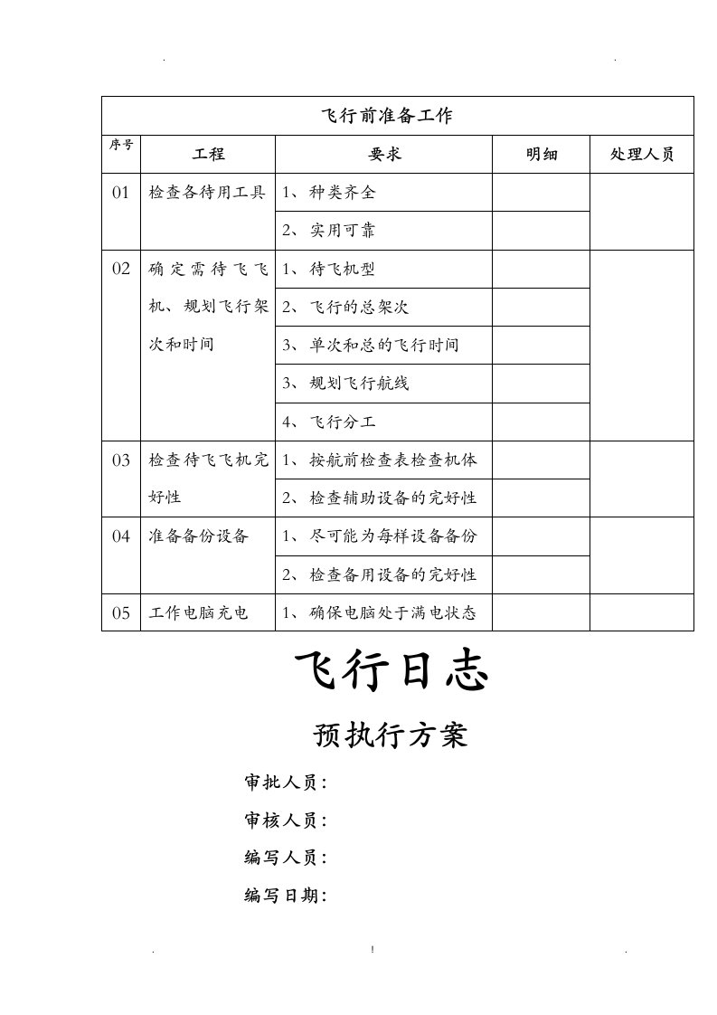 无人机-飞行日志操作手册