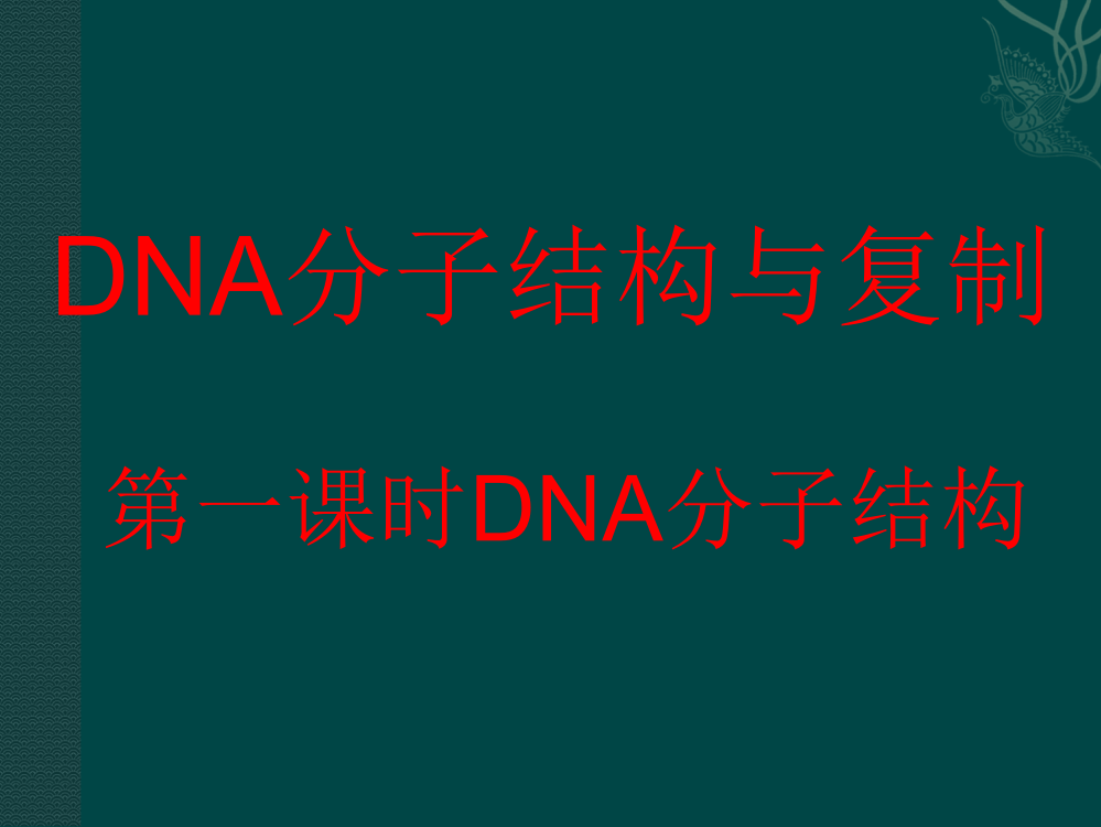 苏教版教学生物：苏教版必修二42DNA的结构和DNA的复制ppt课件