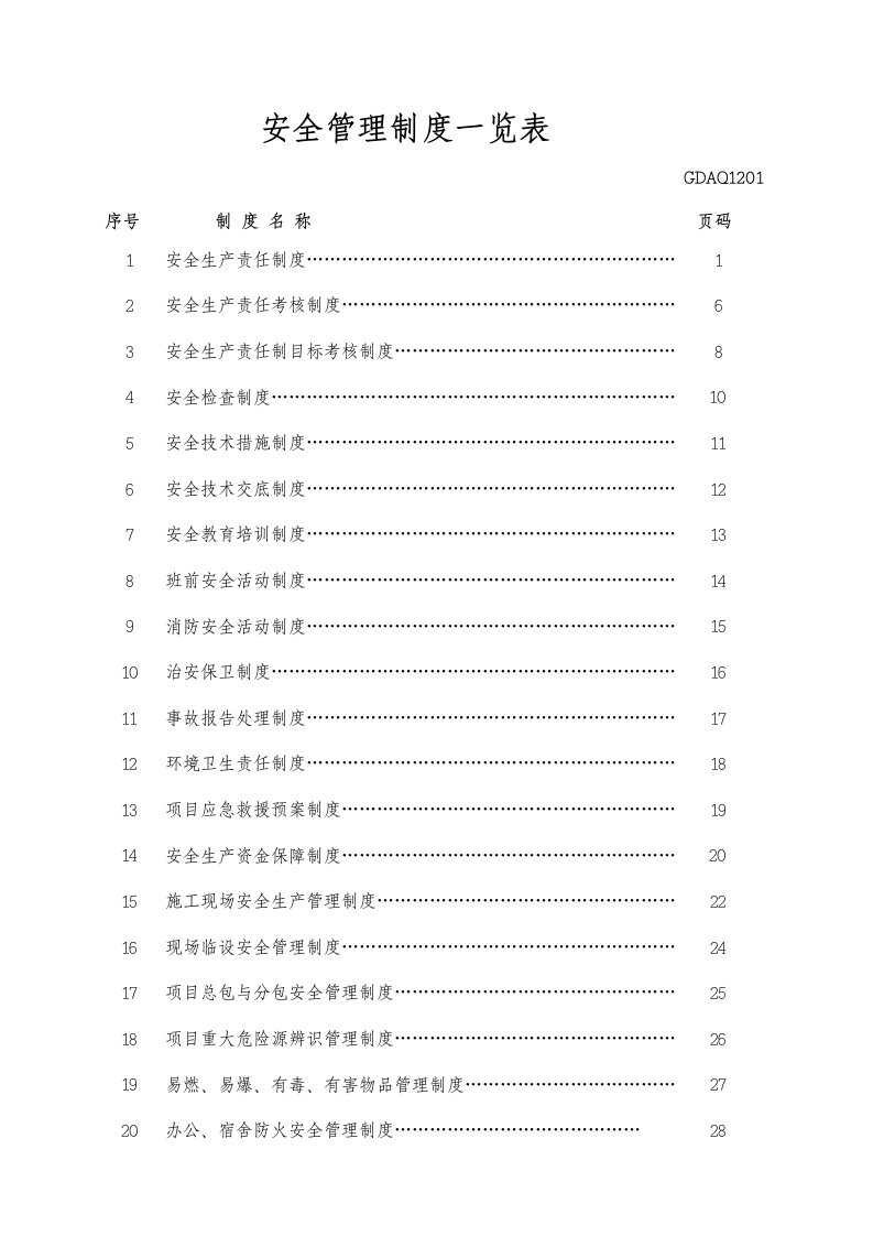 公司安全生产管理制度