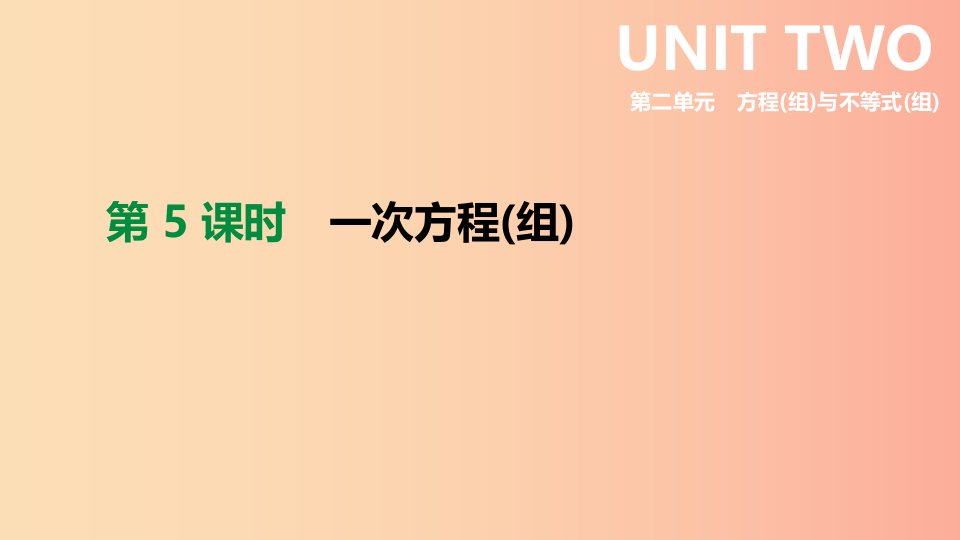 2019年中考数学专题复习第二单元方程组与不等式组第05课时一次方程组课件