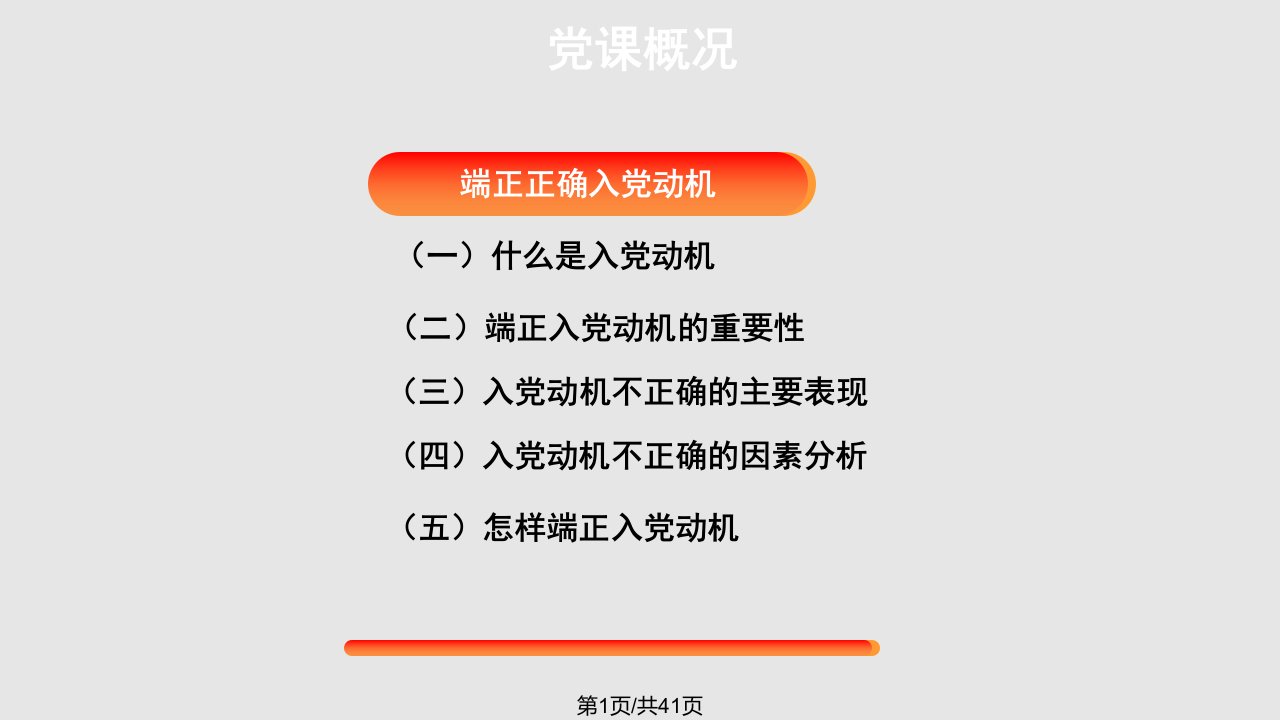 四专题坚定理想信念端正入党动机PPT课件