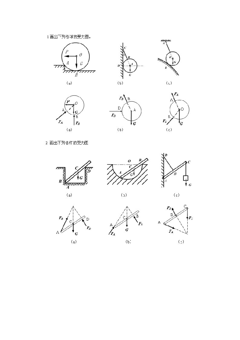理论力学静力学习题及答案资料.doc