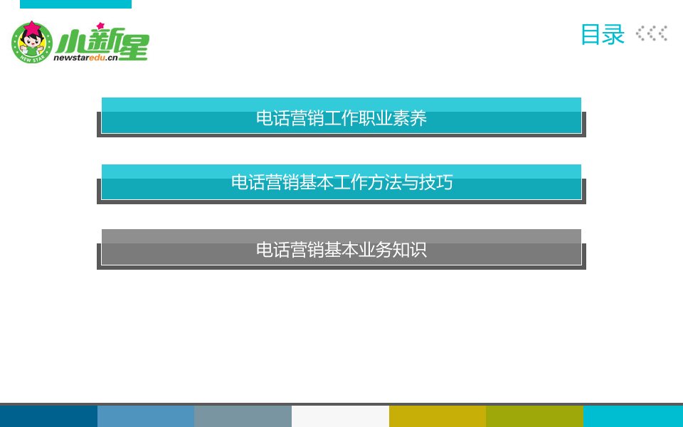 小新星英语课程顾问培训之电话营销.共27页课件