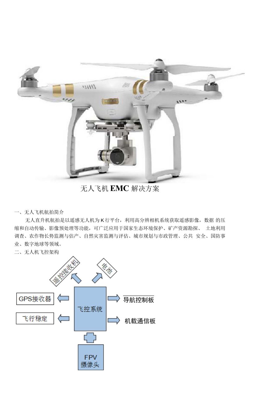 无人飞机EMC解决方案