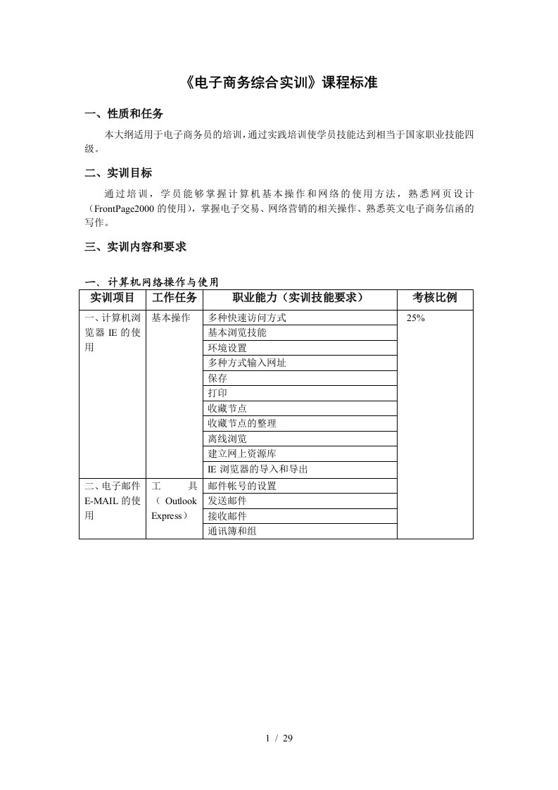 电子商务基础实训操作指南