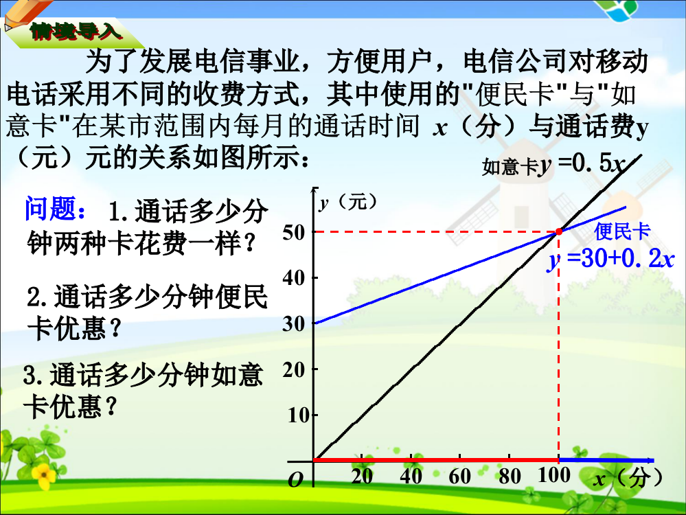 课题学习：选择最佳方案