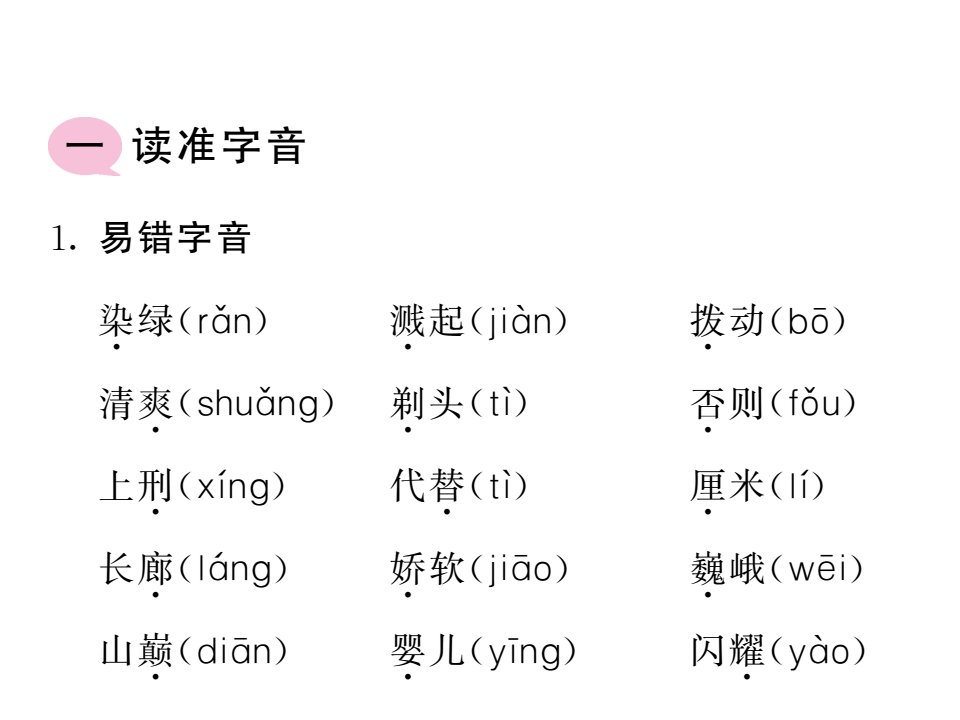 三年级下册部编版第六单元高频考点归纳习题课件