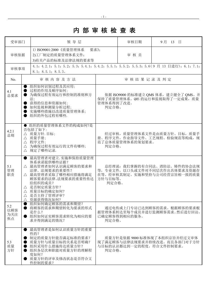 质量体系认证