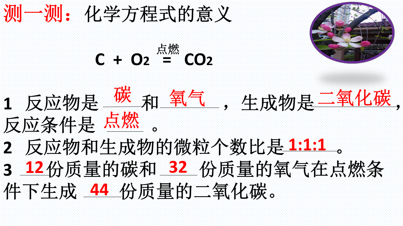 化学方程式的写法