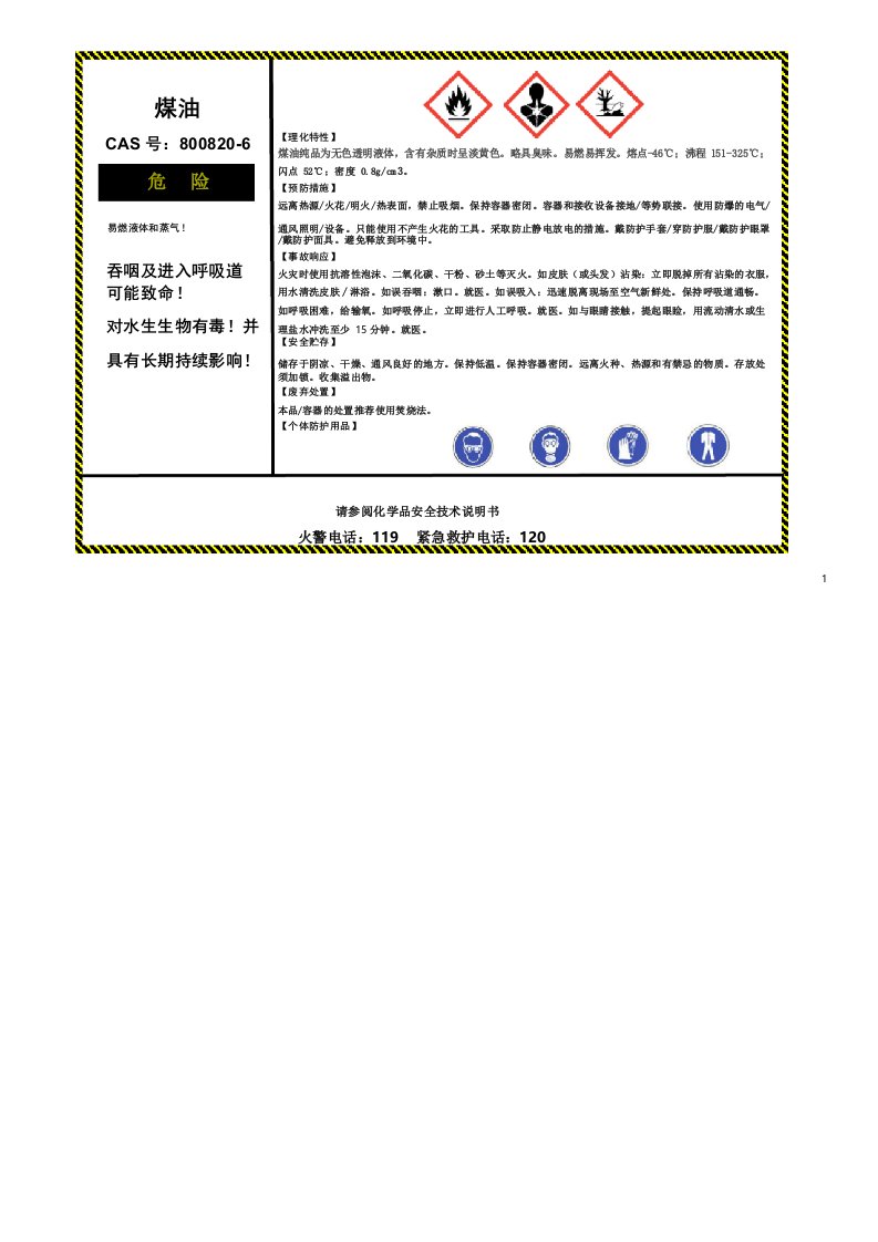 05煤油安全警示标志