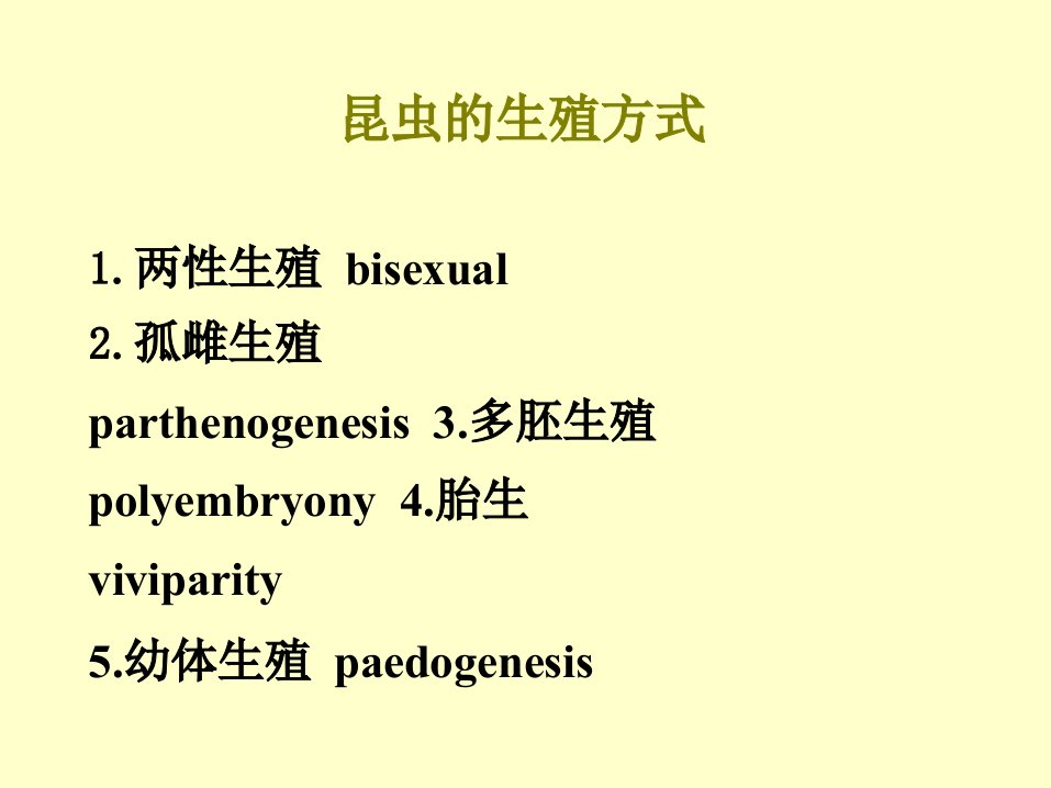 往年昆虫的生物学农业昆虫学课件