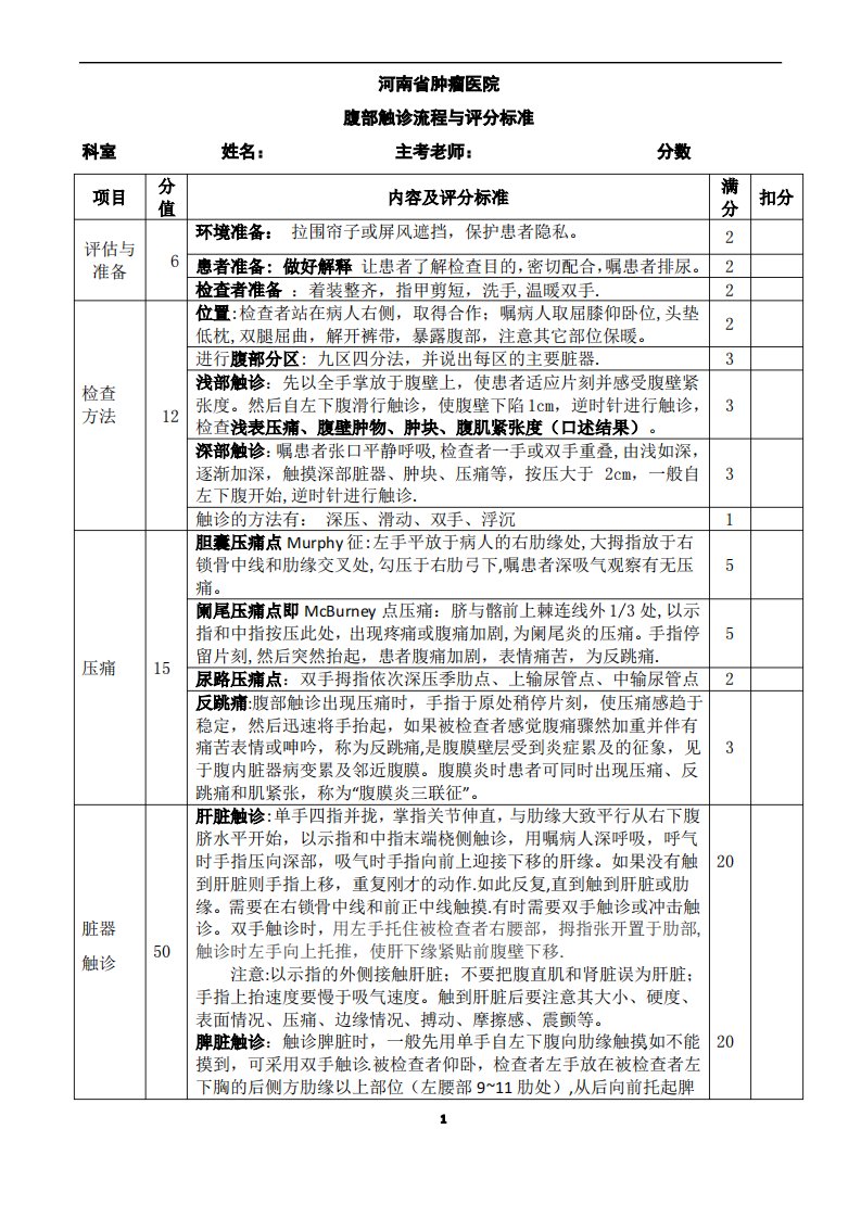 腹部触诊流程1