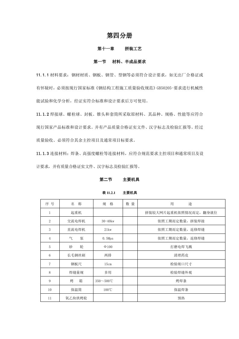 建筑安装分项工程施工工艺规程第四分册