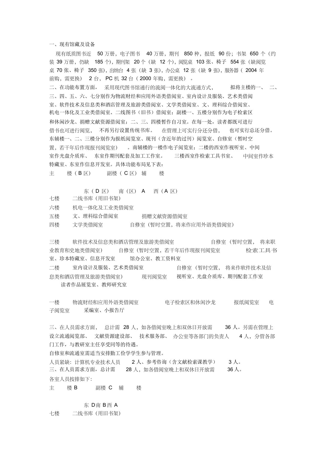 南宁职业技术学院新图书馆建设和布置的方案