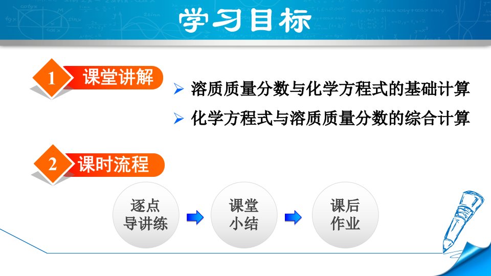 人教版九年级下册化学课件第9单元9.3.2溶质的质量分数的综合计算