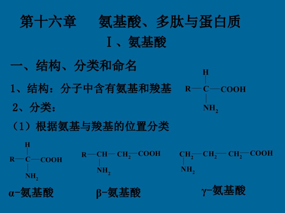 有机化学氨基酸幻灯片