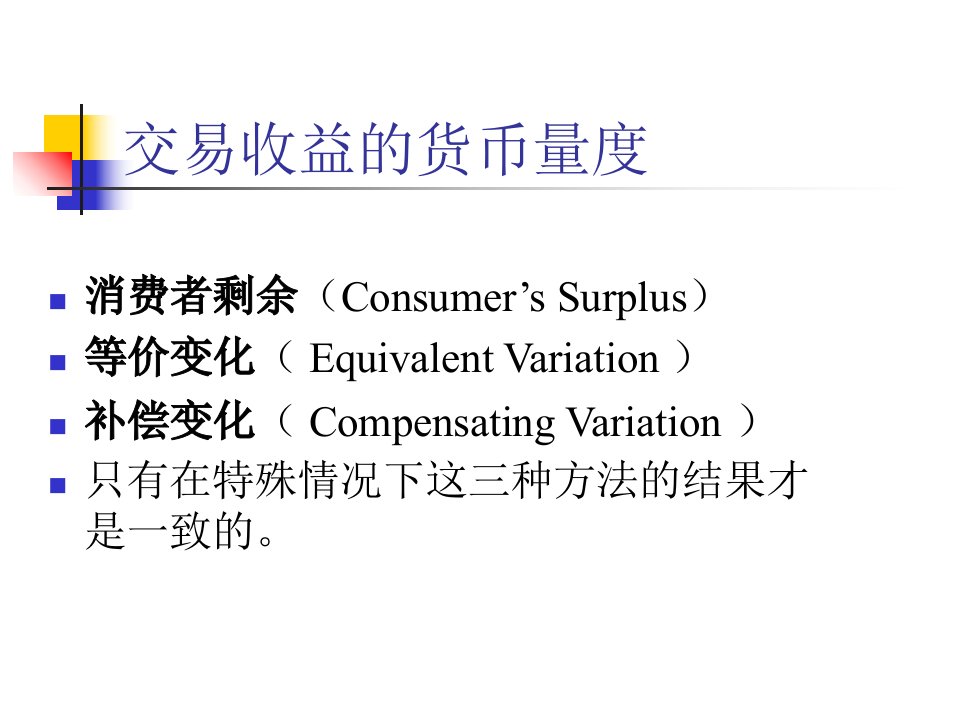 消费者剩余范里安微观经济ppt课件