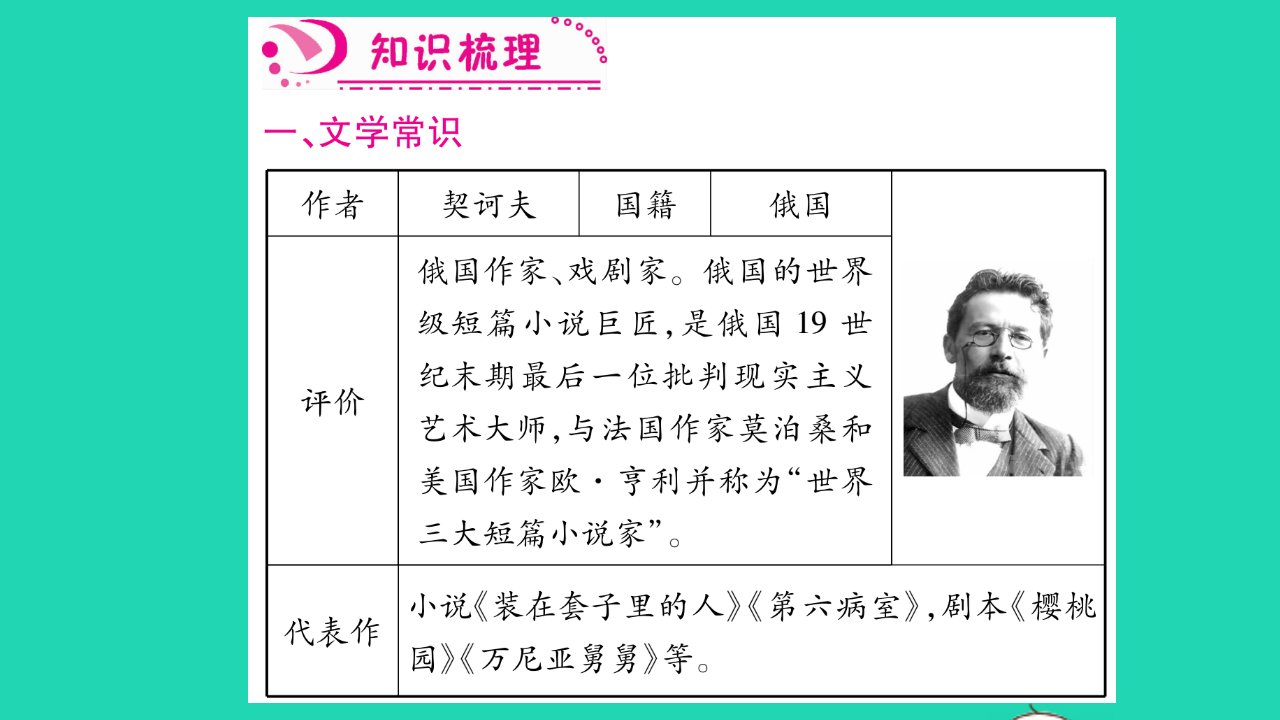 九年级语文下册第二单元6变色龙习题课件新人教版