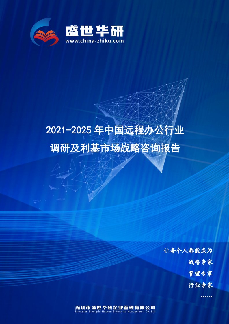 2021-2025年中国远程办公行业调研及利基市场战略咨询报告