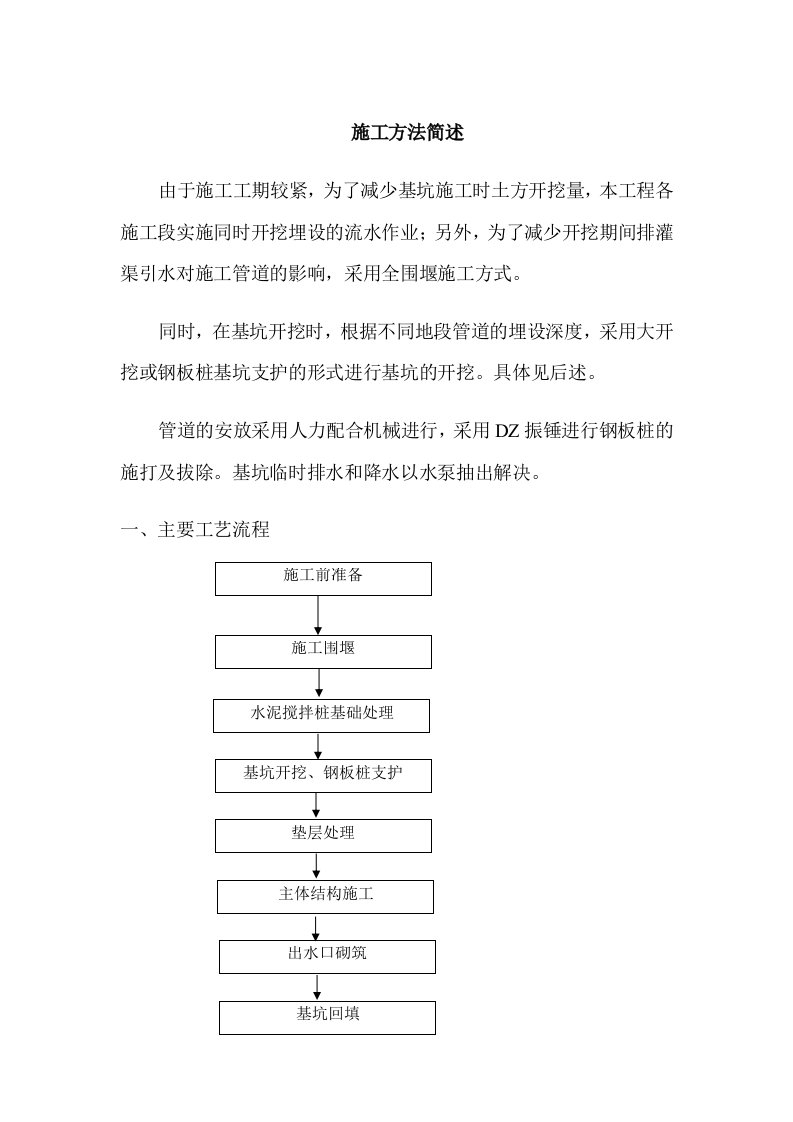 市政施工方案