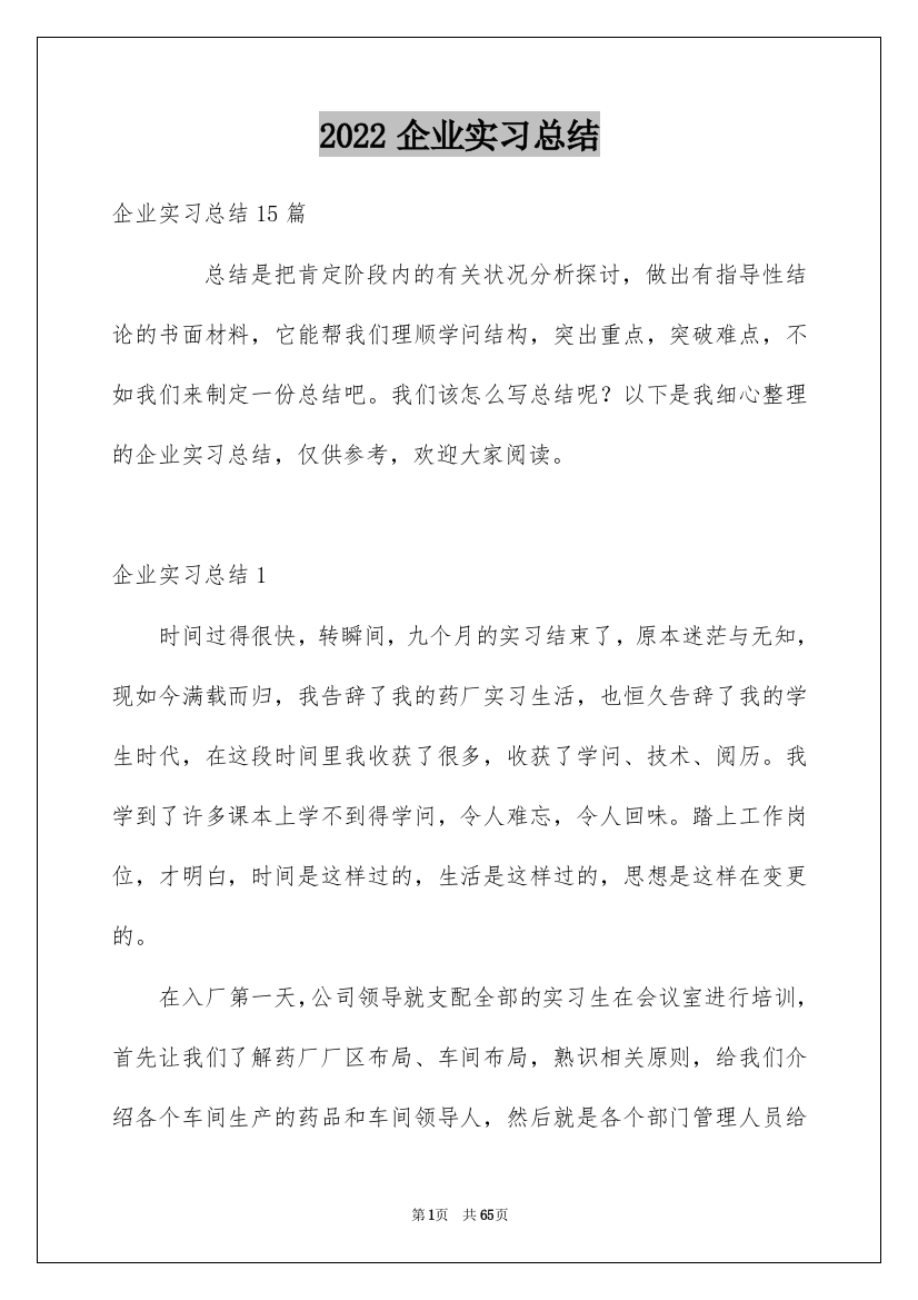 2022企业实习总结_4