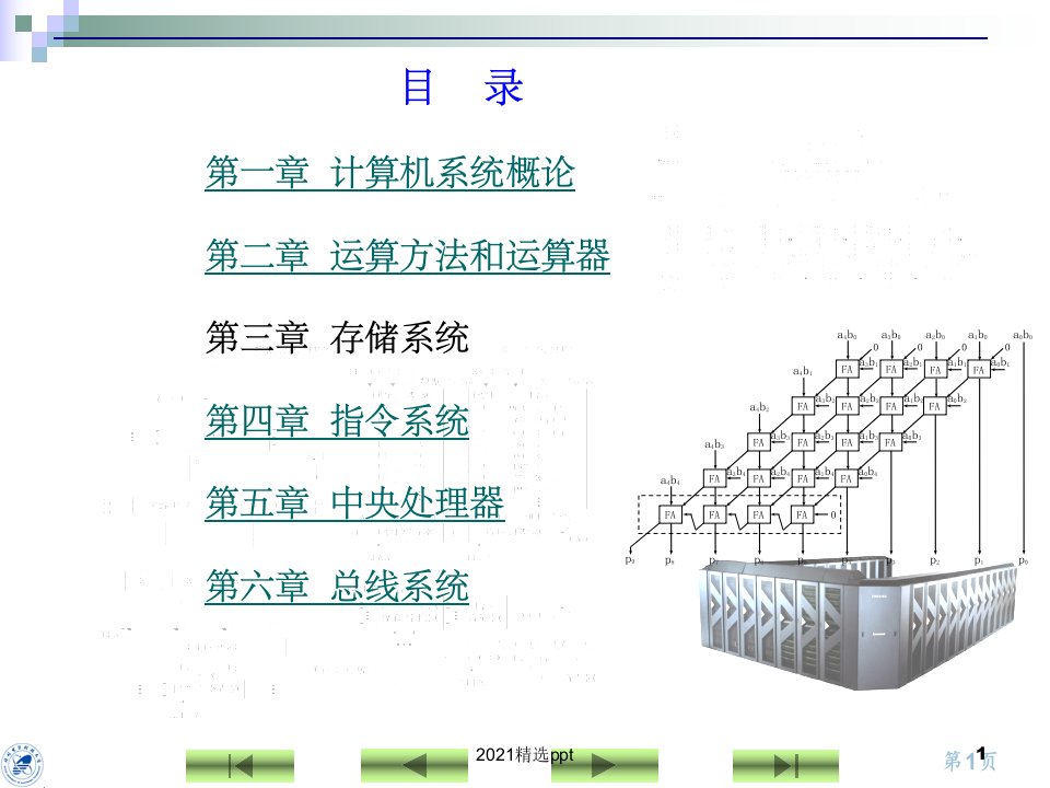 计算机组成原理例题习题ppt课件