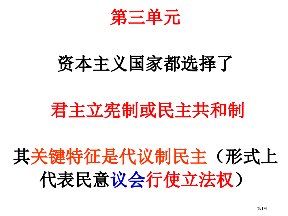 高一历史必修一-一二三单元复习省公开课一等奖全国示范课微课金奖PPT课件