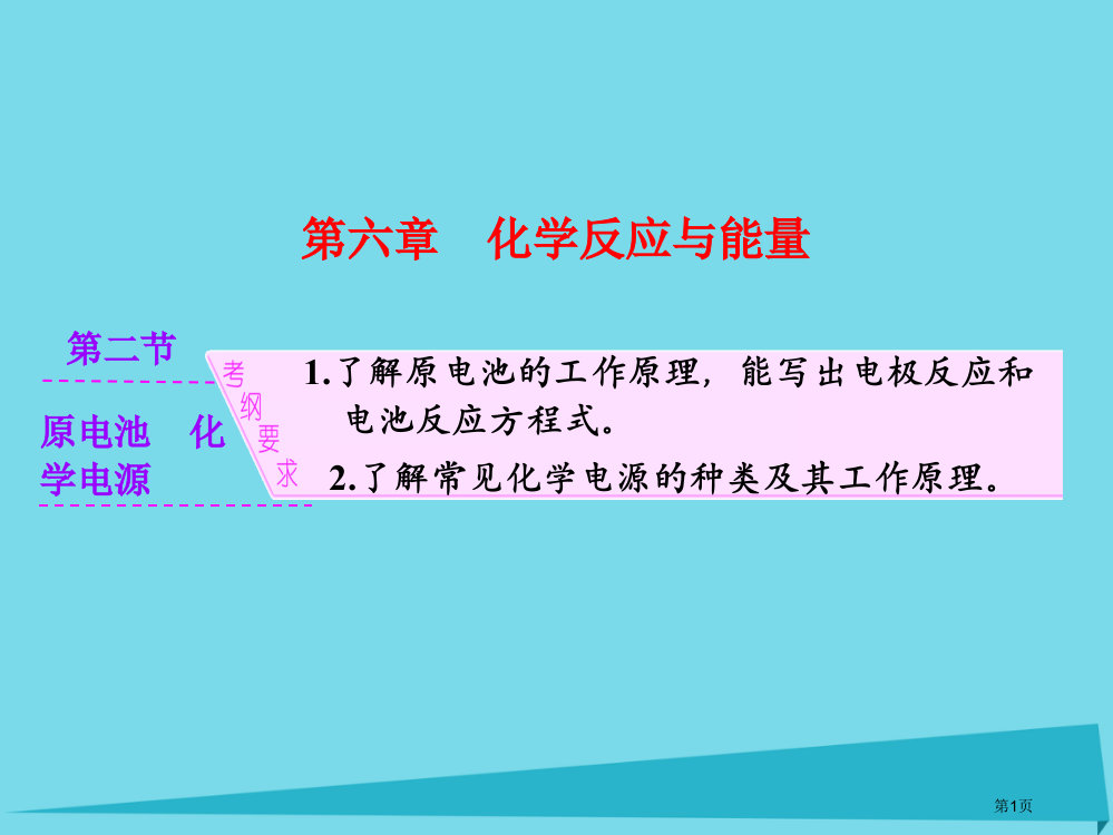 高考化学原电池复习省公开课一等奖百校联赛赛课微课获奖PPT课件