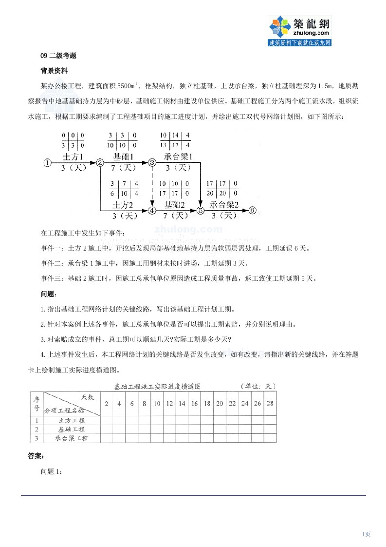 一级建造师《建筑工程管理与实务》精讲讲义