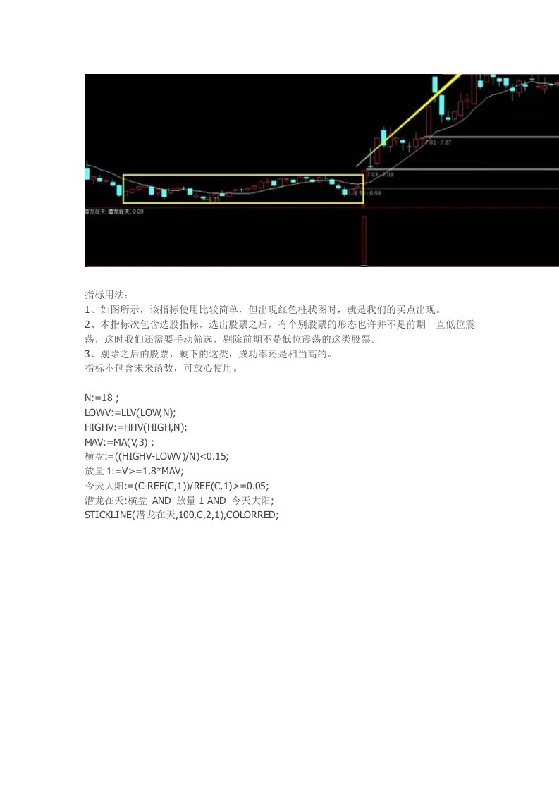 潜龙在天通达信指标公式源码