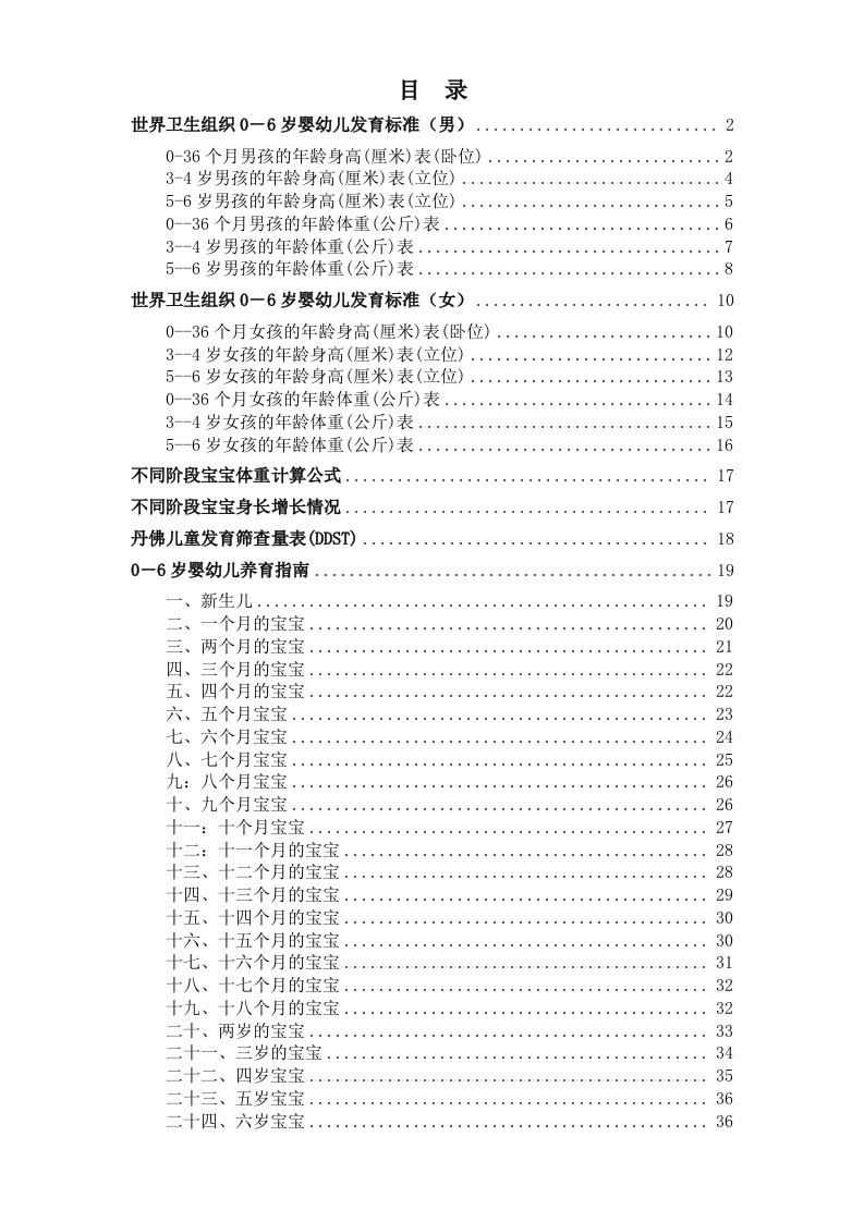 0-6岁婴幼儿发育、喂养指南.doc