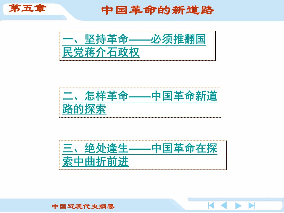 《中国近现代史纲要》第五章-课件（PPT演示）