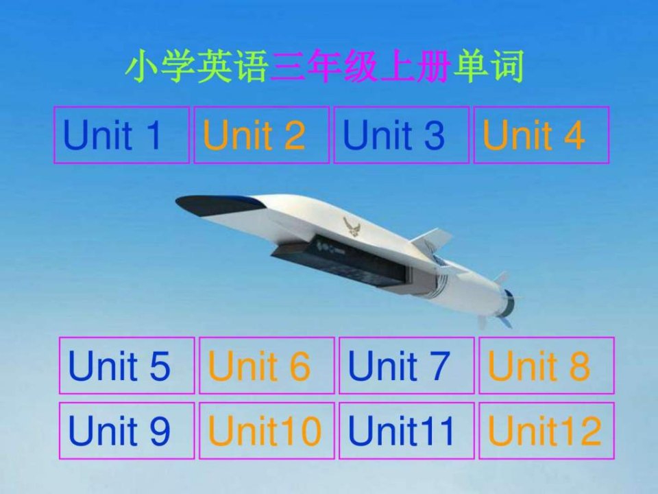 小学英语沪教版深圳版三年级上册单词含语音ppt培训课件