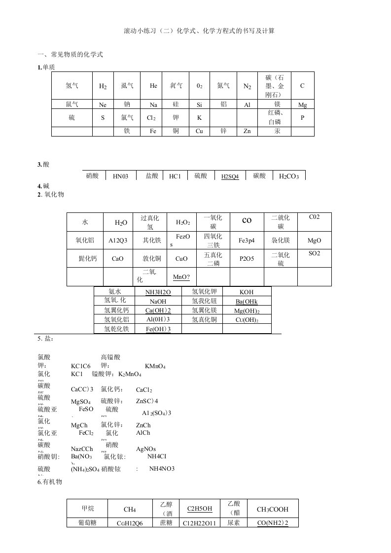 2020年百色市初中学业水平考试与高中阶段学校招生考试化学模拟试卷(24)