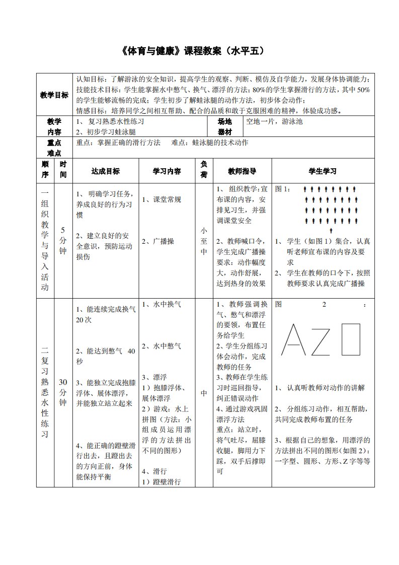 《蛙泳》教案