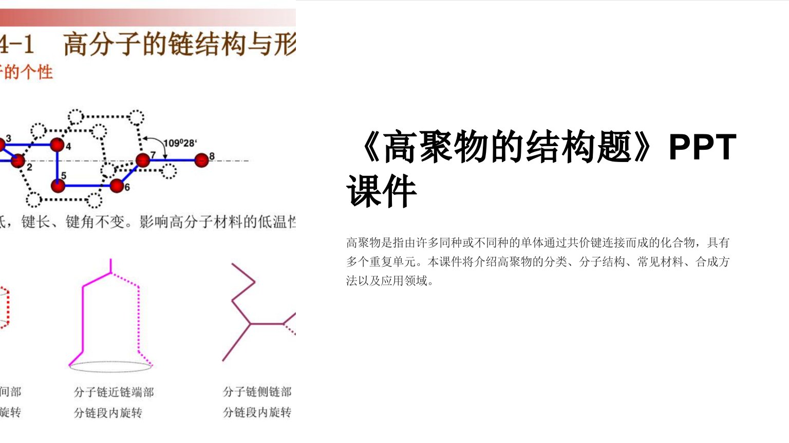 《高聚物的结构题》课件