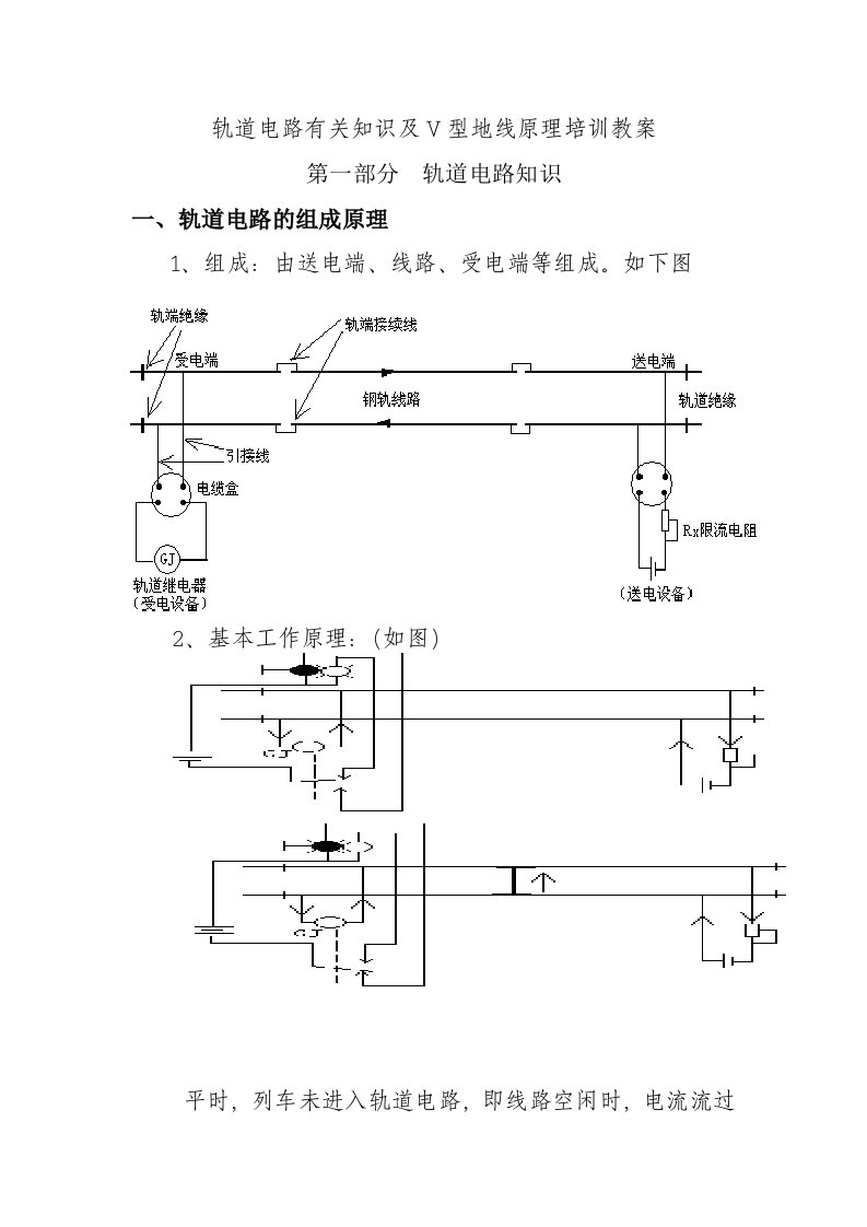 电气化区段的轨道电路