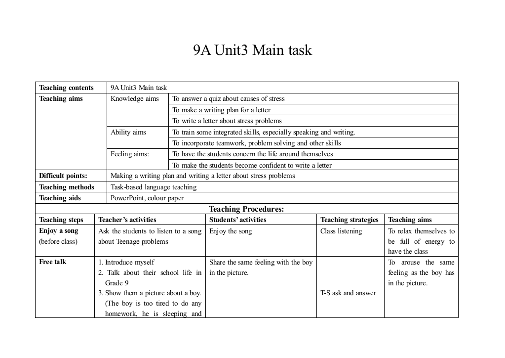 【小学中学教育精选】9A