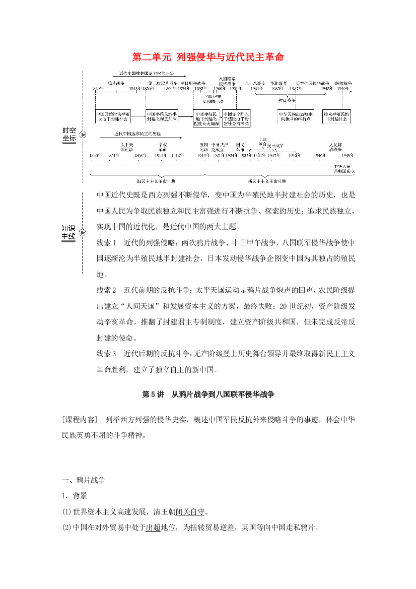 （鲁京津琼专用）高考历史大一轮复习